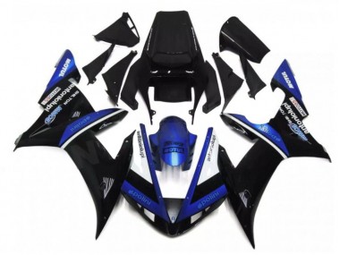 Azul Negro Carenado Moto Yamaha R1 02-03
