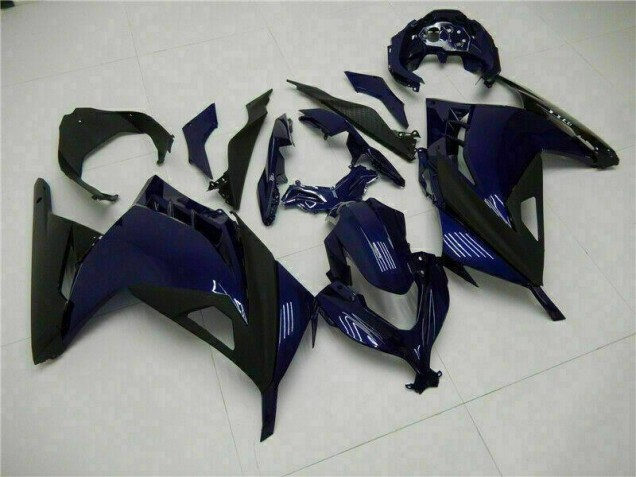 Azul Negro Carenado & Plástico Moto Kawasaki EX300 13-16 Azul Negro Carenado & Plástico Moto Kawasaki EX300 13-16