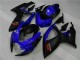 Azul Negro Carenado & Plástico Moto Suzuki GSXR 600 / 750 K6 06-07 Azul Negro Carenado & Plástico Moto Suzuki GSXR 600 / 750 K6 06-07