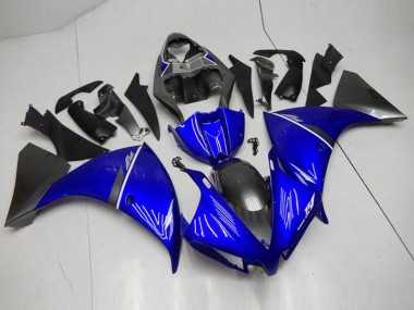 Azul Negro Carenados Moto Yamaha R1 12-14