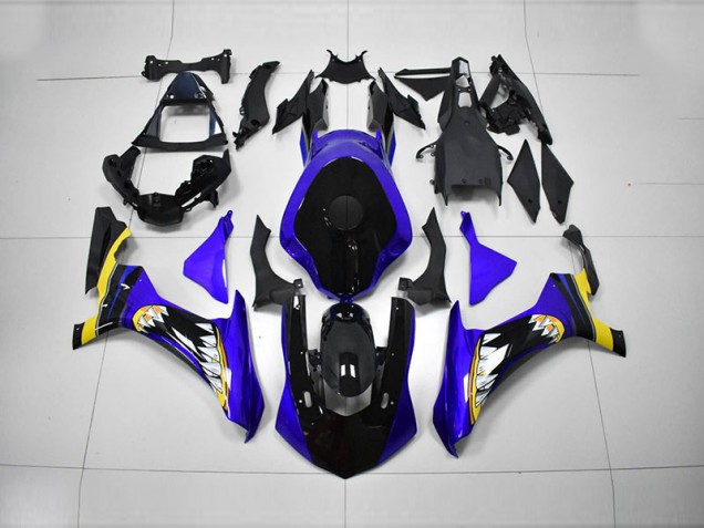 Azul Negro Inyección Kits Carenado Moto Yamaha R1 15-19 Azul Negro Inyección Kits Carenado Moto Yamaha R1 15-19
