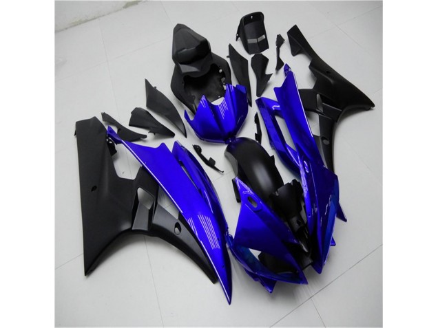 Azul Negro Kit ABS Carenado Motocicleta Yamaha R6 06-07 Azul Negro Kit ABS Carenado Motocicleta Yamaha R6 06-07