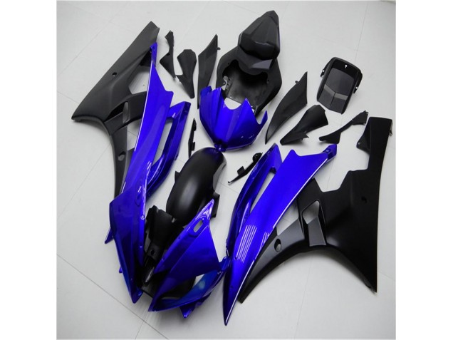 Azul Negro Kit ABS Carenado Motocicleta Yamaha R6 06-07 Azul Negro Kit ABS Carenado Motocicleta Yamaha R6 06-07