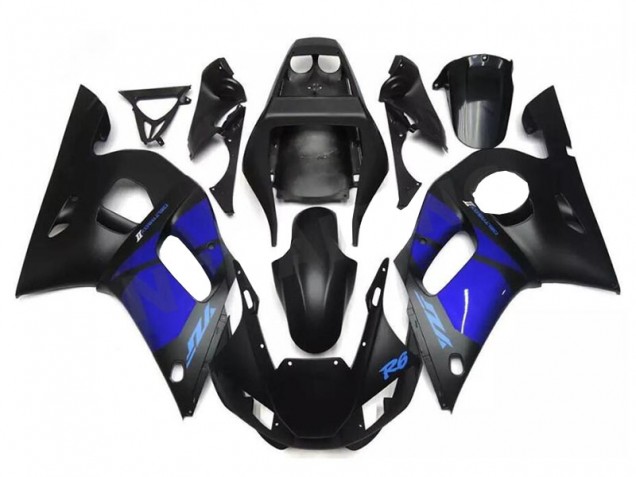 Azul Negro Kit Carenado ABS Completo Yamaha R6 98-02 Azul Negro Kit Carenado ABS Completo Yamaha R6 98-02