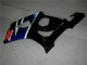 Azul Negro Kit Completo Carenado Moto Suzuki GSXR 1000 K3 03-04 Azul Negro Kit Completo Carenado Moto Suzuki GSXR 1000 K3 03-04