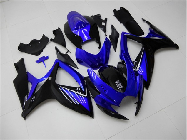 Azul Negro Kits Completo Carenado Moto Suzuki GSXR 600 / 750 K6 06-07 Azul Negro Kits Completo Carenado Moto Suzuki GSXR 600 / 750 K6 06-07