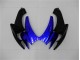 Azul Negro Kits Completo Carenado Moto Suzuki GSXR 600 / 750 K6 06-07 Azul Negro Kits Completo Carenado Moto Suzuki GSXR 600 / 750 K6 06-07
