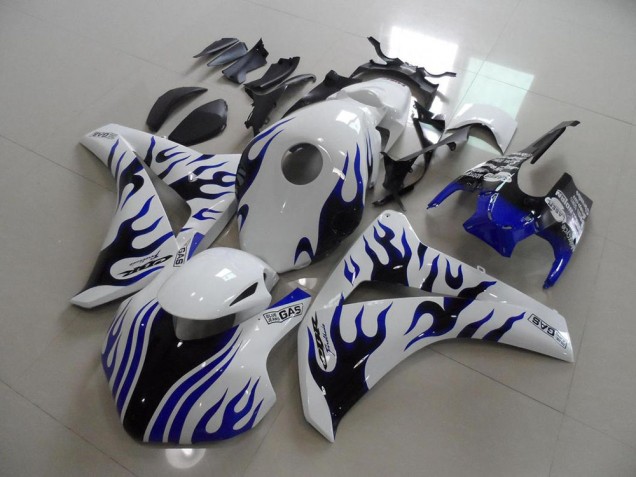 Azul Negro Llama Carrera Carenado Moto Honda CBR 1000 RR 08-11