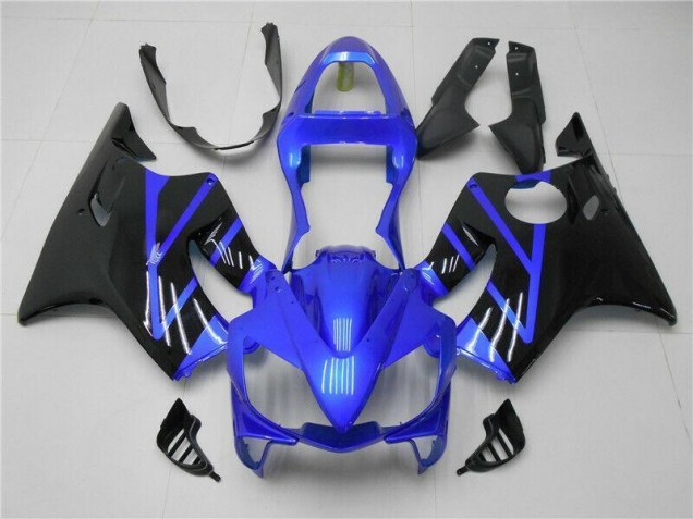 Azul Negro Plástica Moto Honda CBR 600 F4i 01-03 Azul Negro Plástica Moto Honda CBR 600 F4i 01-03