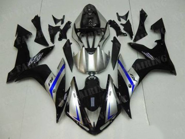 Azul Negro Plata Carenado Moto Yamaha R1 04-06 Azul Negro Plata Carenado Moto Yamaha R1 04-06