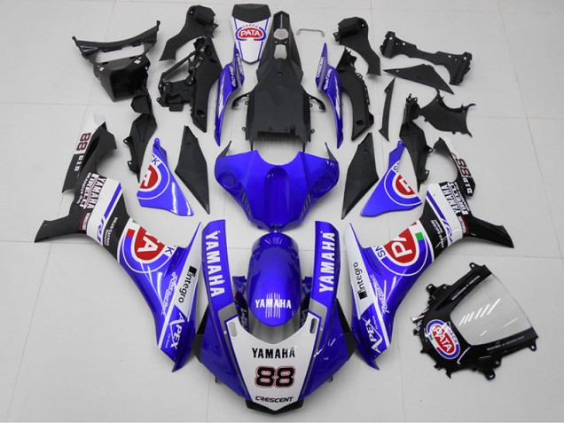 Azul PATA 88 Carenado Moto Yamaha R1 15-19 Azul PATA 88 Carenado Moto Yamaha R1 15-19