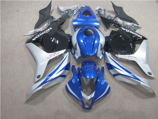 Azul Plata Negro Carenado Moto Honda CBR 600 RR 09-12 Azul Plata Negro Carenado Moto Honda CBR 600 RR 09-12