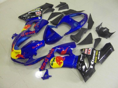 Azul Red Bull Carenado Moto Kawasaki ZX6R 05-06