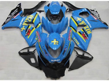 Azul Rizla Hopper Carenado Moto Suzuki GSXR 1000 K9 09-16