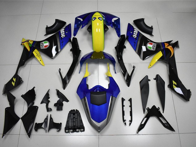 Azul Tiburón Carenado Moto Yamaha R1 07-08 Azul Tiburón Carenado Moto Yamaha R1 07-08