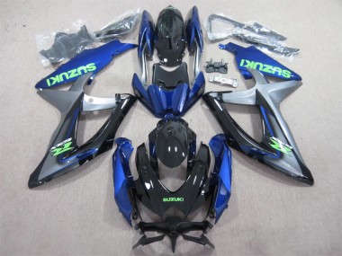 Azul Verde Calcomanía Carenado Moto Suzuki GSXR 600 K8 08-10
