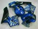Azul con Plata Llama Carenado Moto Honda CBR 600 RR 03-04 Azul con Plata Llama Carenado Moto Honda CBR 600 RR 03-04