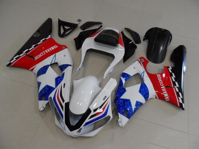 Bandera de estrella Carenado Moto Yamaha R1 00-01 Bandera de estrella Carenado Moto Yamaha R1 00-01