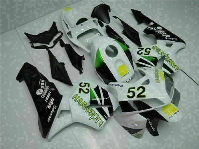 Blanco Amarillo Verde 52 Carenado Moto Honda CBR 600 RR 05-06 Blanco Amarillo Verde 52 Carenado Moto Honda CBR 600 RR 05-06
