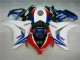 Blanco Azul ABS Moto Plástico Honda CBR 1000 RR 08-11 Blanco Azul ABS Moto Plástico Honda CBR 1000 RR 08-11