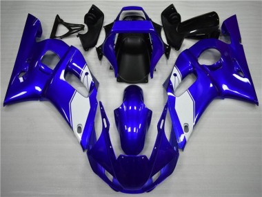 Blanco Azul Carenado & Plástico Moto Yamaha R6 98-02