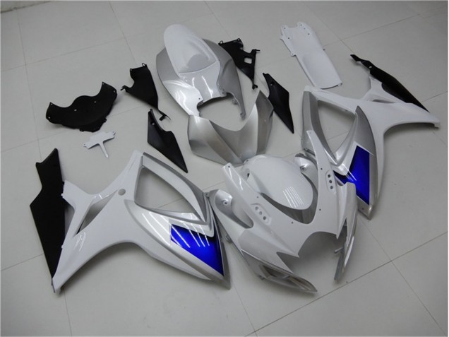 Blanco Azul Kit Carenado ABS Completo Suzuki GSXR 600 / 750 K6 06-07 Blanco Azul Kit Carenado ABS Completo Suzuki GSXR 600 / 750 K6 06-07