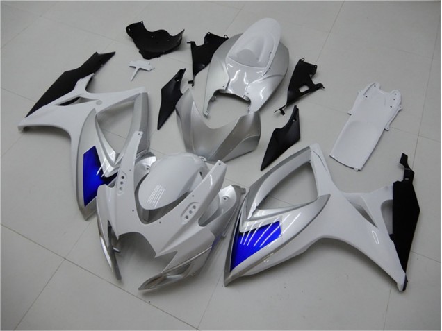 Blanco Azul Kit Carenado ABS Completo Suzuki GSXR 600 / 750 K6 06-07 Blanco Azul Kit Carenado ABS Completo Suzuki GSXR 600 / 750 K6 06-07