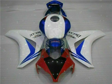 Blanco Azul Kits ABS Carenado Motocicleta Honda CBR 1000 RR 08-11