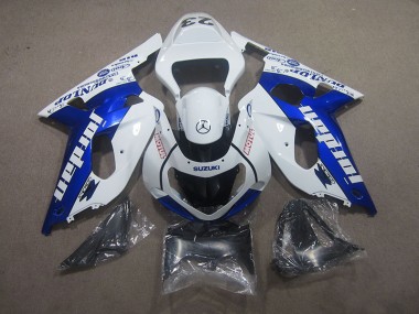 Blanco Azul Motul Carenado Moto Suzuki GSXR 750 K1 K2 K3 01-03