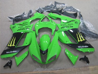 Blanco Azul Ninja Carenado Moto Kawasaki ZX6R 07-08