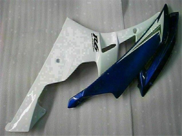 Blanco Azul Plástico Moto Yamaha R6 06-07 Blanco Azul Plástico Moto Yamaha R6 06-07