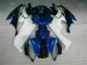 Blanco Azul Plástico Moto Yamaha R6 06-07 Blanco Azul Plástico Moto Yamaha R6 06-07