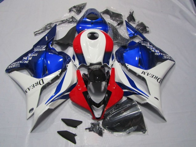 Blanco Azul Rojo DREAM Kits Completo Carenado Moto Honda CBR 600 RR 09-12 Blanco Azul Rojo DREAM Kits Completo Carenado Moto Honda CBR 600 RR 09-12
