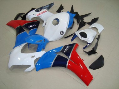 Blanco Azul Rojo Kit Carenado Moto Honda CBR 1000 RR 08-11