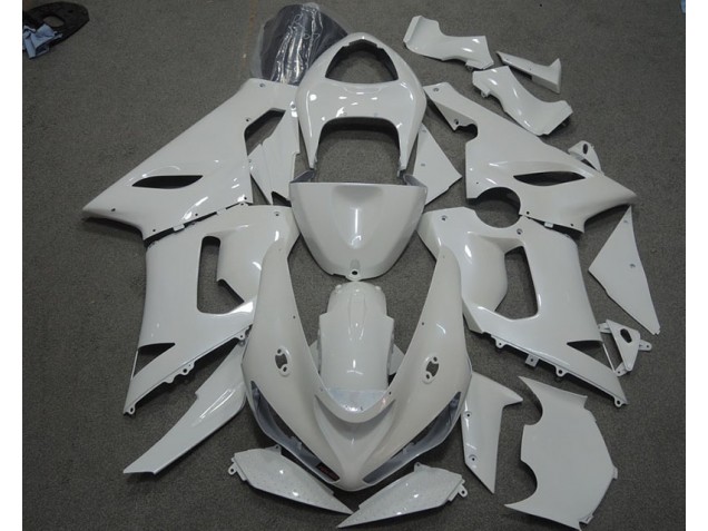 Blanco Carenado Moto Kawasaki ZX6R 05-06 Blanco Carenado Moto Kawasaki ZX6R 05-06