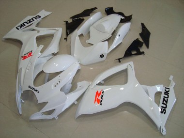 Blanco Carenado Moto Suzuki GSXR 750 K6 06-07