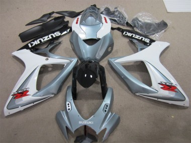 Blanco Gris Carenado Moto Suzuki GSXR 600 K6 06-07