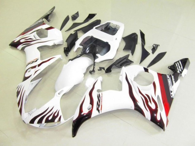 Blanco & Llama Carenado Moto Yamaha R6 03-05 Blanco & Llama Carenado Moto Yamaha R6 03-05