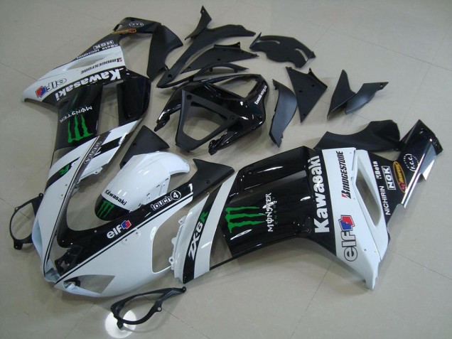 Blanco Monster Carenado Moto Kawasaki ZX6R 07-08 Blanco Monster Carenado Moto Kawasaki ZX6R 07-08