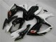 Blanco Negro ABS Moto Plástica Suzuki GSXR 600 / 750 K6 06-07 Blanco Negro ABS Moto Plástica Suzuki GSXR 600 / 750 K6 06-07