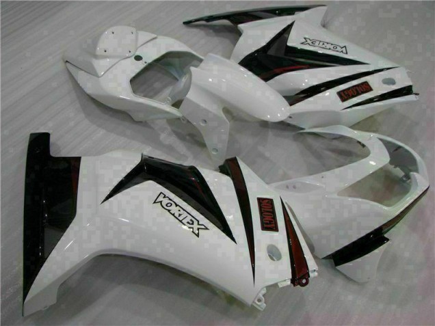 Blanco Negro Carenado Moto Kawasaki EX250 08-12 Blanco Negro Carenado Moto Kawasaki EX250 08-12