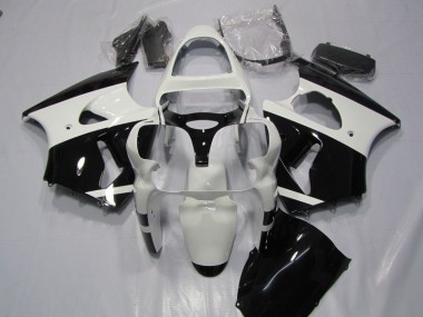 Blanco Negro Carenado Moto Kawasaki ZX6R 00-02
