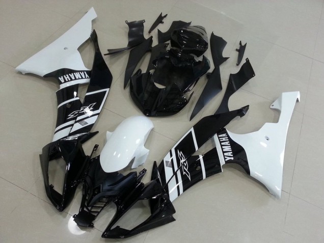 Blanco & Negro Carenado Moto Yamaha R6 08-16 Blanco & Negro Carenado Moto Yamaha R6 08-16