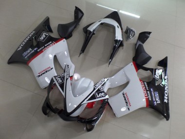 Blanco Negro Carrera Lee Carenado Moto Honda CBR 600 F4i 01-03