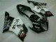 Blanco Negro Carrocería Motocicletas Suzuki GSXR 1000 K3 03-04 Blanco Negro Carrocería Motocicletas Suzuki GSXR 1000 K3 03-04