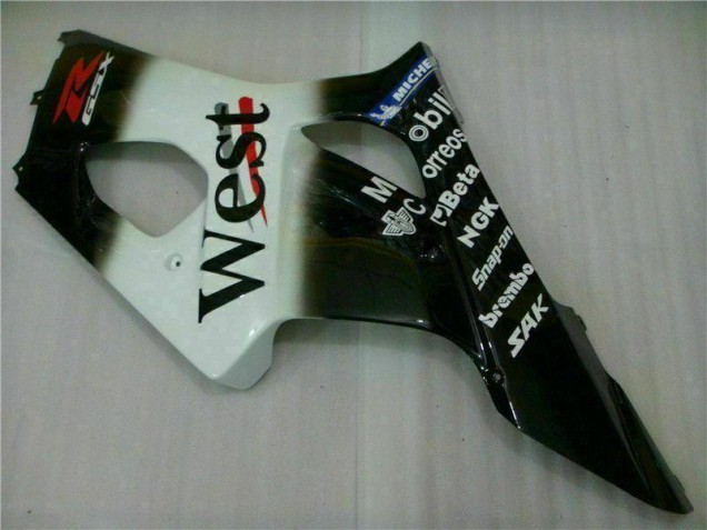 Blanco Negro Carrocería Motocicletas Suzuki GSXR 1000 K3 03-04 Blanco Negro Carrocería Motocicletas Suzuki GSXR 1000 K3 03-04