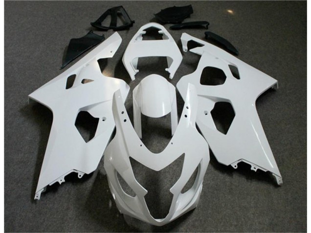 Blanco Negro Inyección Kit Carenado Moto Suzuki GSXR 600 / 750 K4 04-05