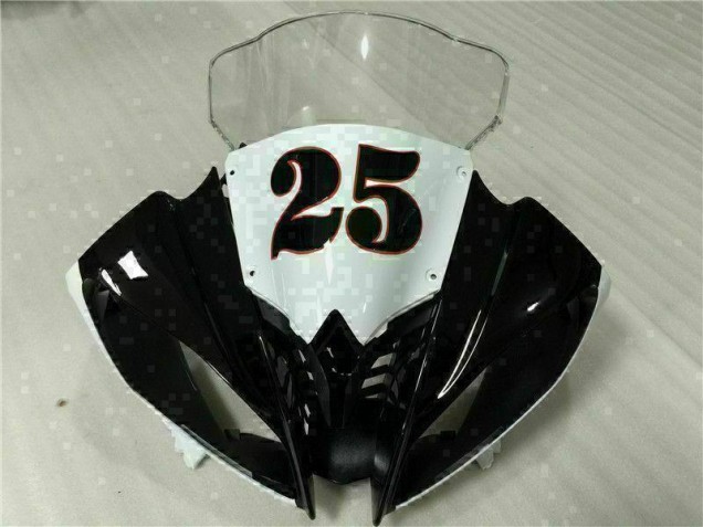 Blanco Negro Inyección Kit Carenado Moto Yamaha R6 08-16 Blanco Negro Inyección Kit Carenado Moto Yamaha R6 08-16