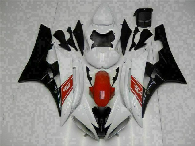 Blanco Negro Kit Carenado ABS Completo Yamaha R6 06-07 Blanco Negro Kit Carenado ABS Completo Yamaha R6 06-07