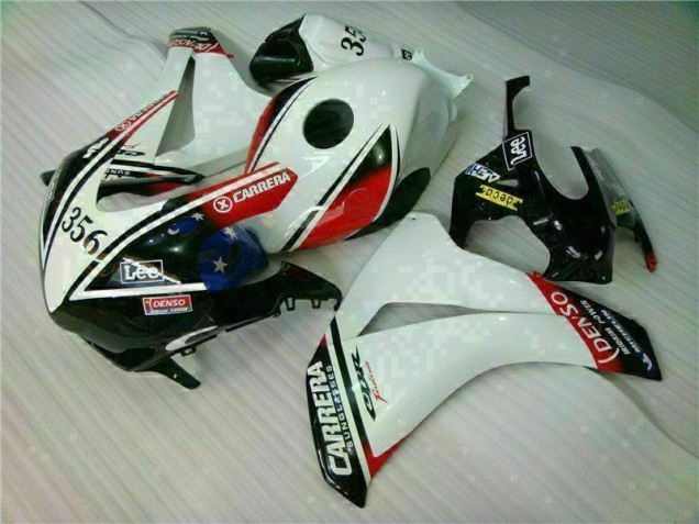 Blanco Negro Kit Carenado Inyección Honda CBR 1000 RR 08-11 Blanco Negro Kit Carenado Inyección Honda CBR 1000 RR 08-11